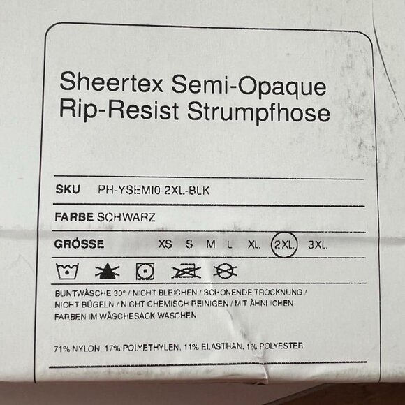 Sheertex Semi-Opaque Rip-Resistant Tights - Picture 3 of 3